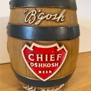 Chief Oshkosh Beer Bank Decor
